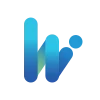 Das Logo von Web-Innovatix, ein blaues W.