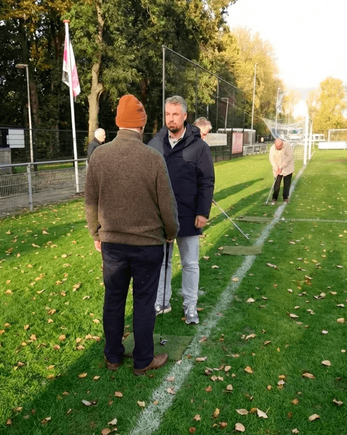Foto van individuele training in golf voor succesversnelling