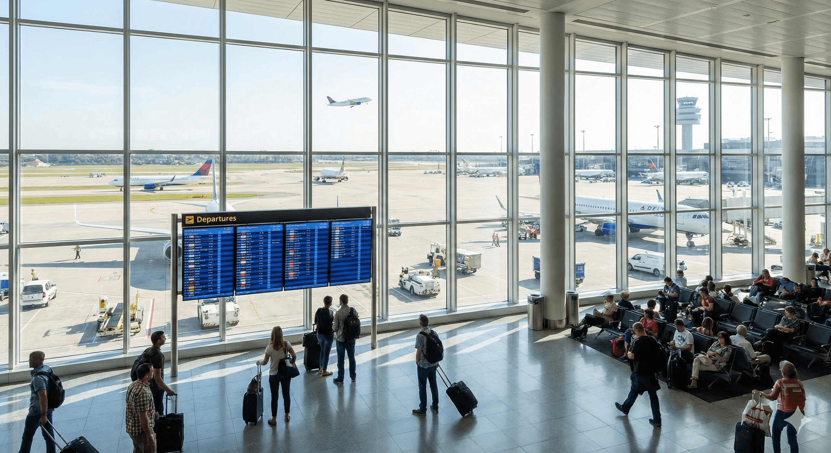 Futuristic glass tablet displaying a glowing blueprint-like interface against a dark background. It conveys a sleek, modern, and high-tech aesthetic.