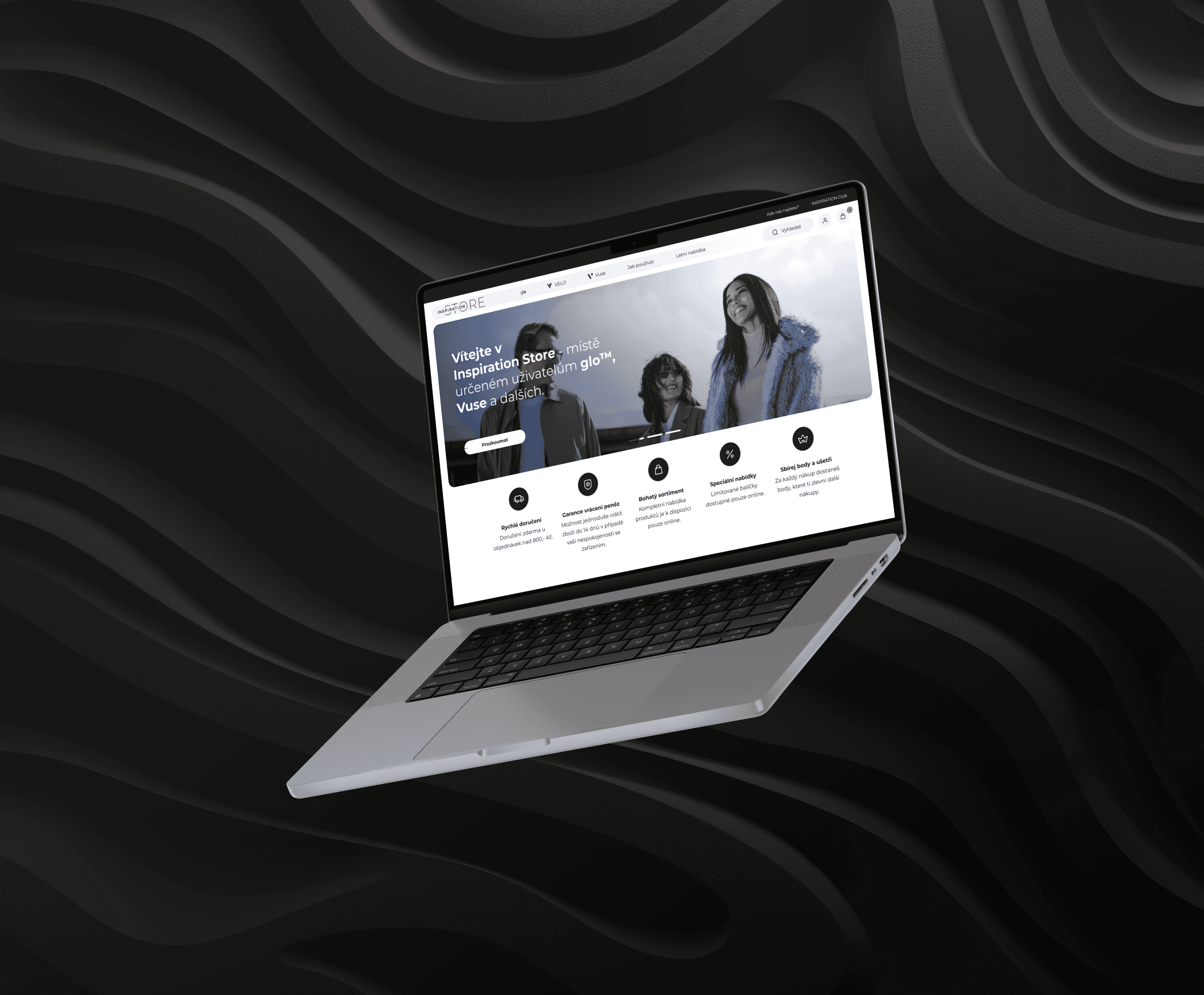 BAT Inspiration Store redesign mockup