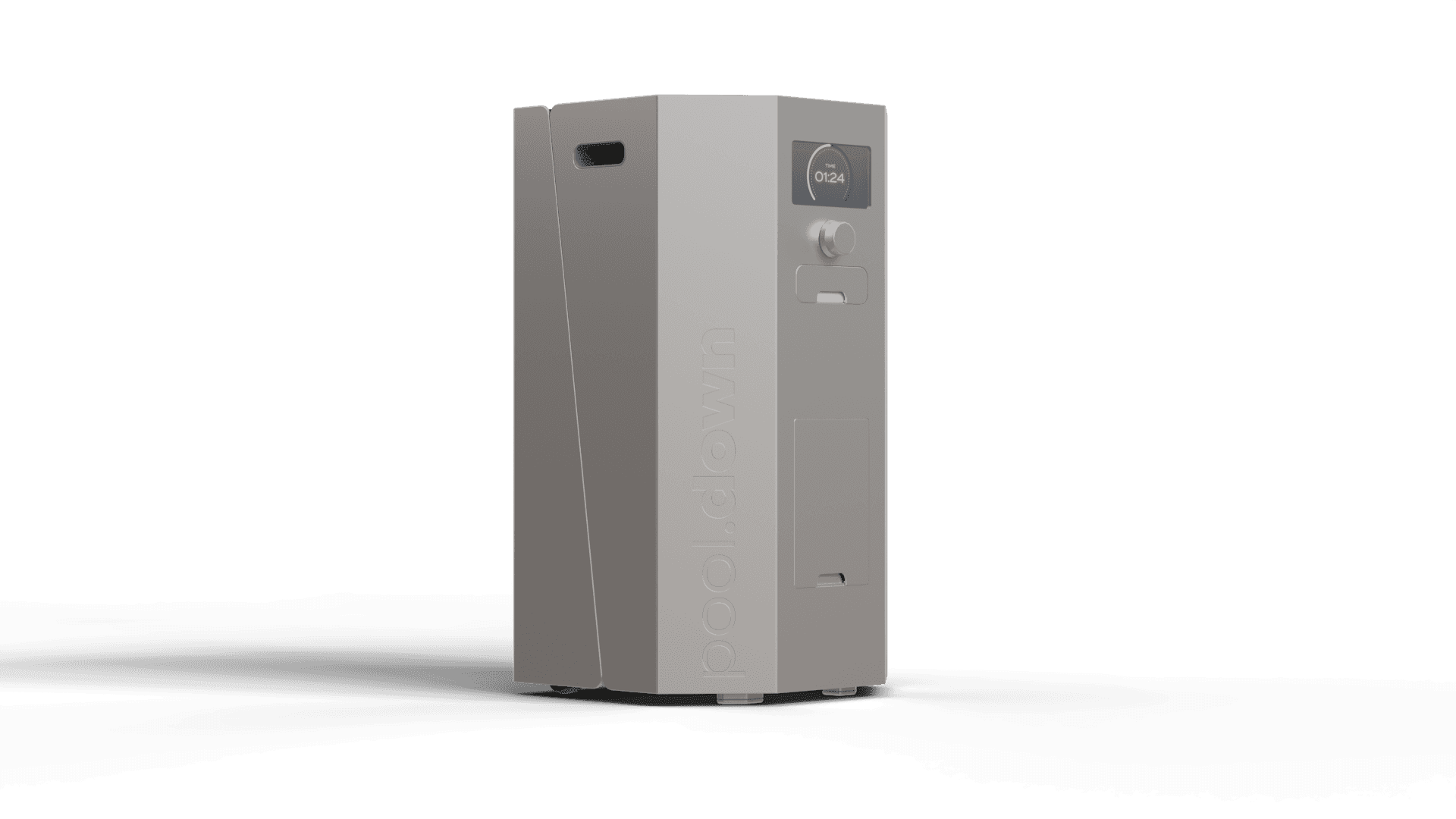 a brown dusky clock on a brown surface