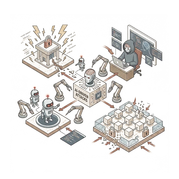 Diagram showing The Rise of AI-Driven Attacks in Crypto