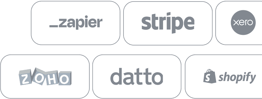 Zapier logo representing automated workflow integration with WeQuote accounting