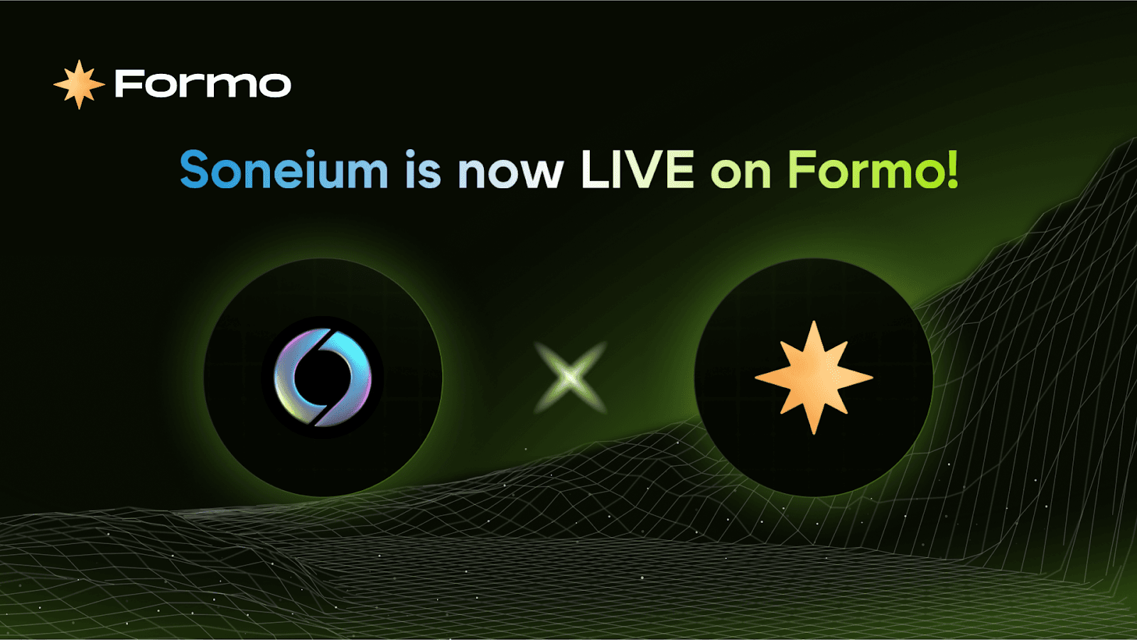 Soneium is now LIVE on Formo!