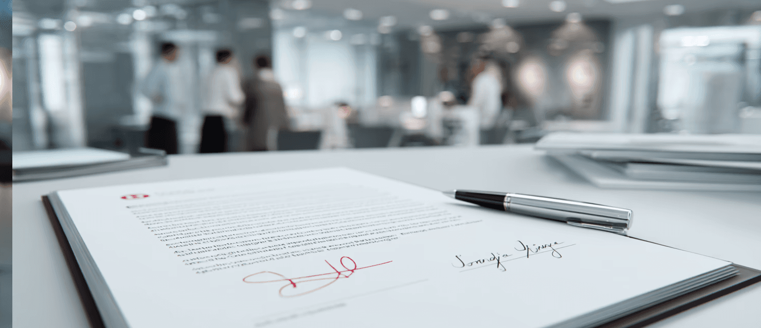 open document on a table