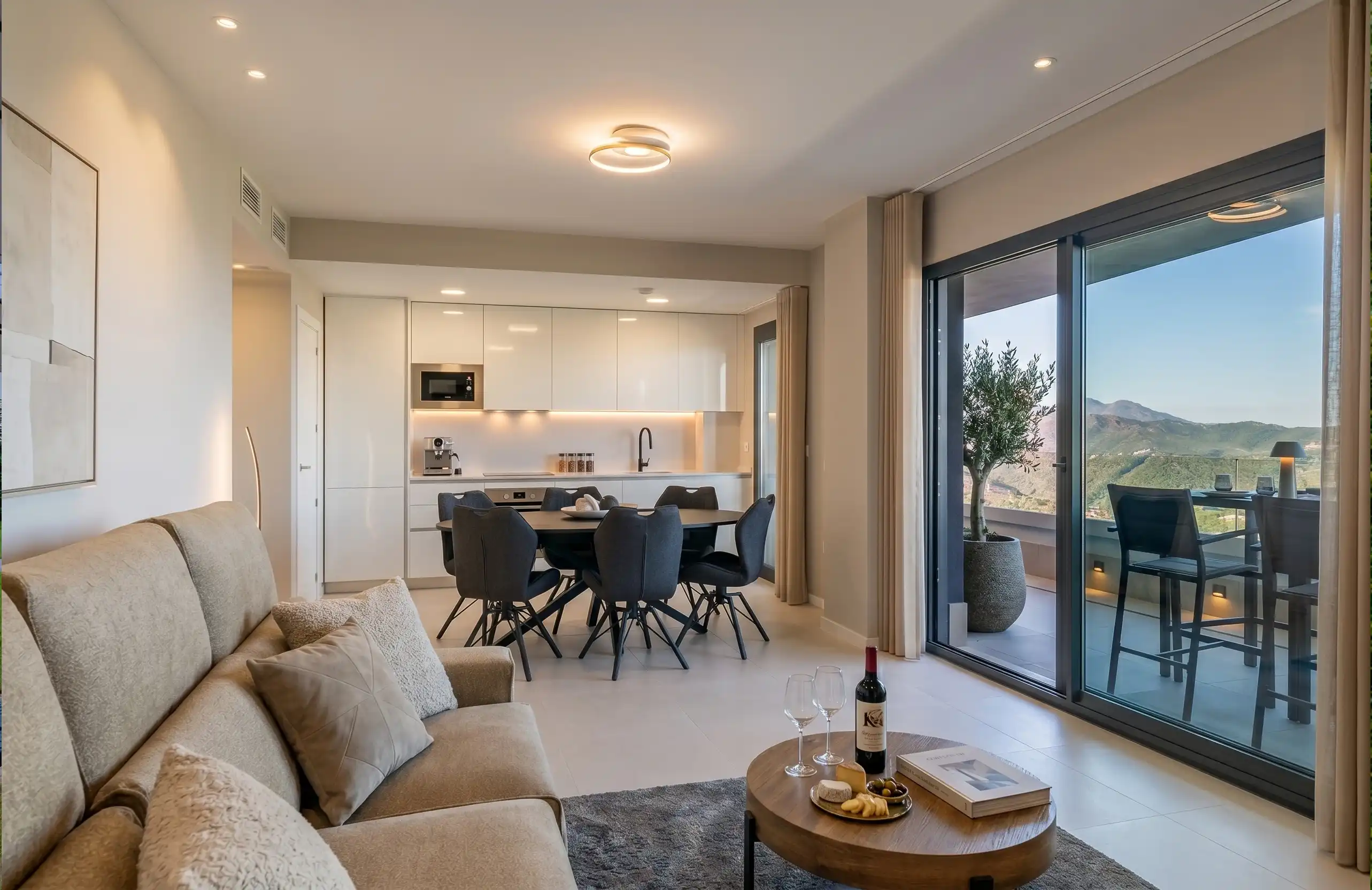 virtually stages luxury flat