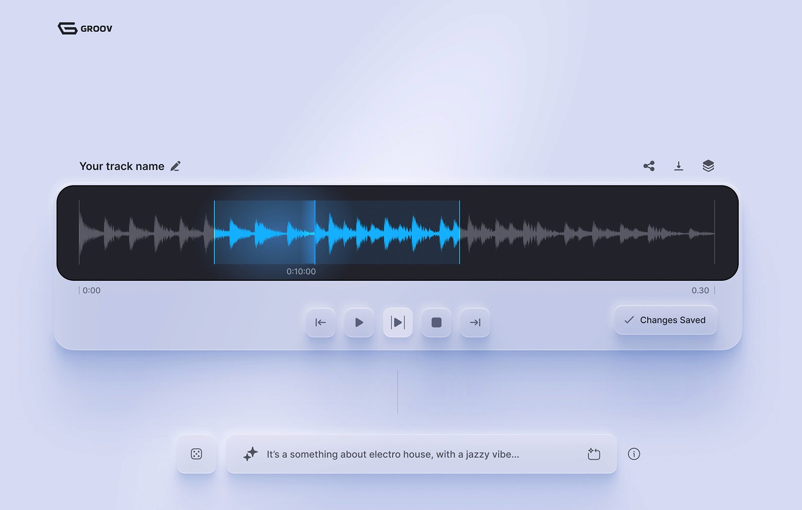 Soundry AI high pass UI design