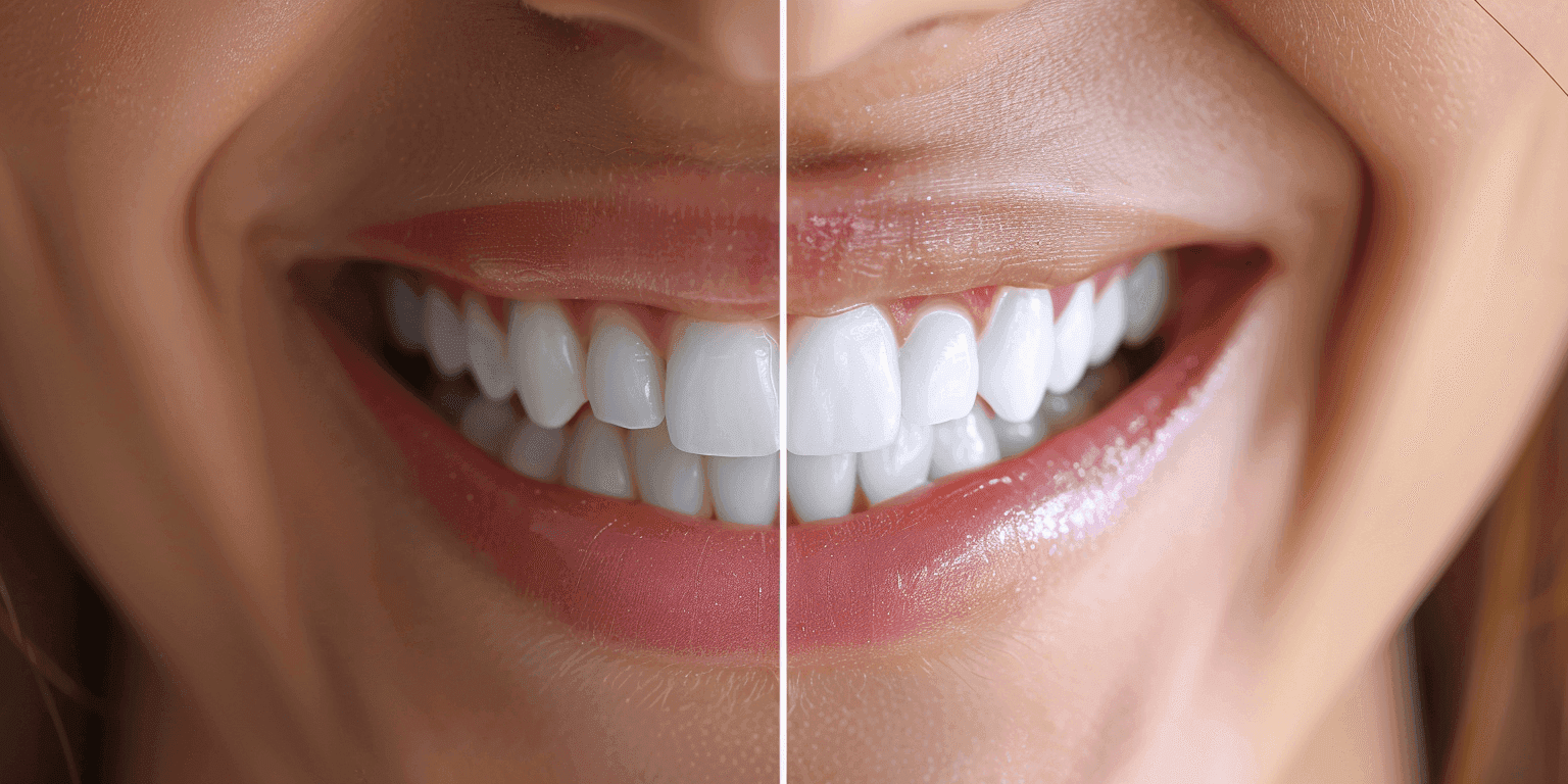 Patient smile before and after cosmetic periodontal treatment in Toronto at Bloor Yorkville Periodontics
