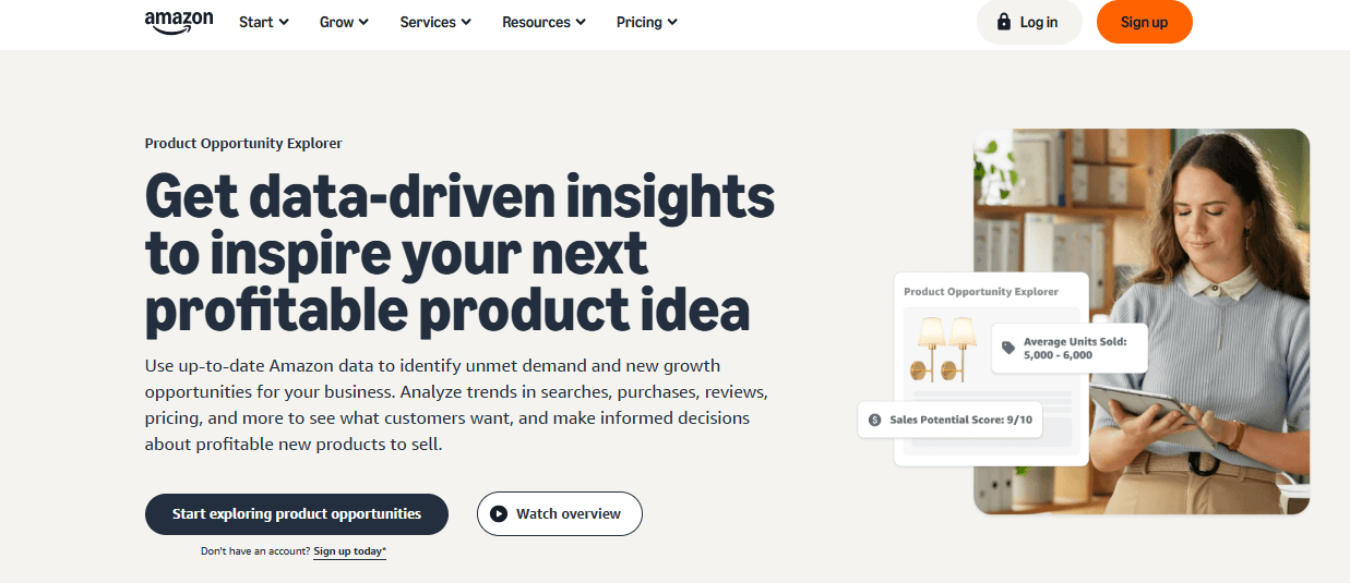 Dashboard Interface Of The Product Opportunity Explorer&nbsp;