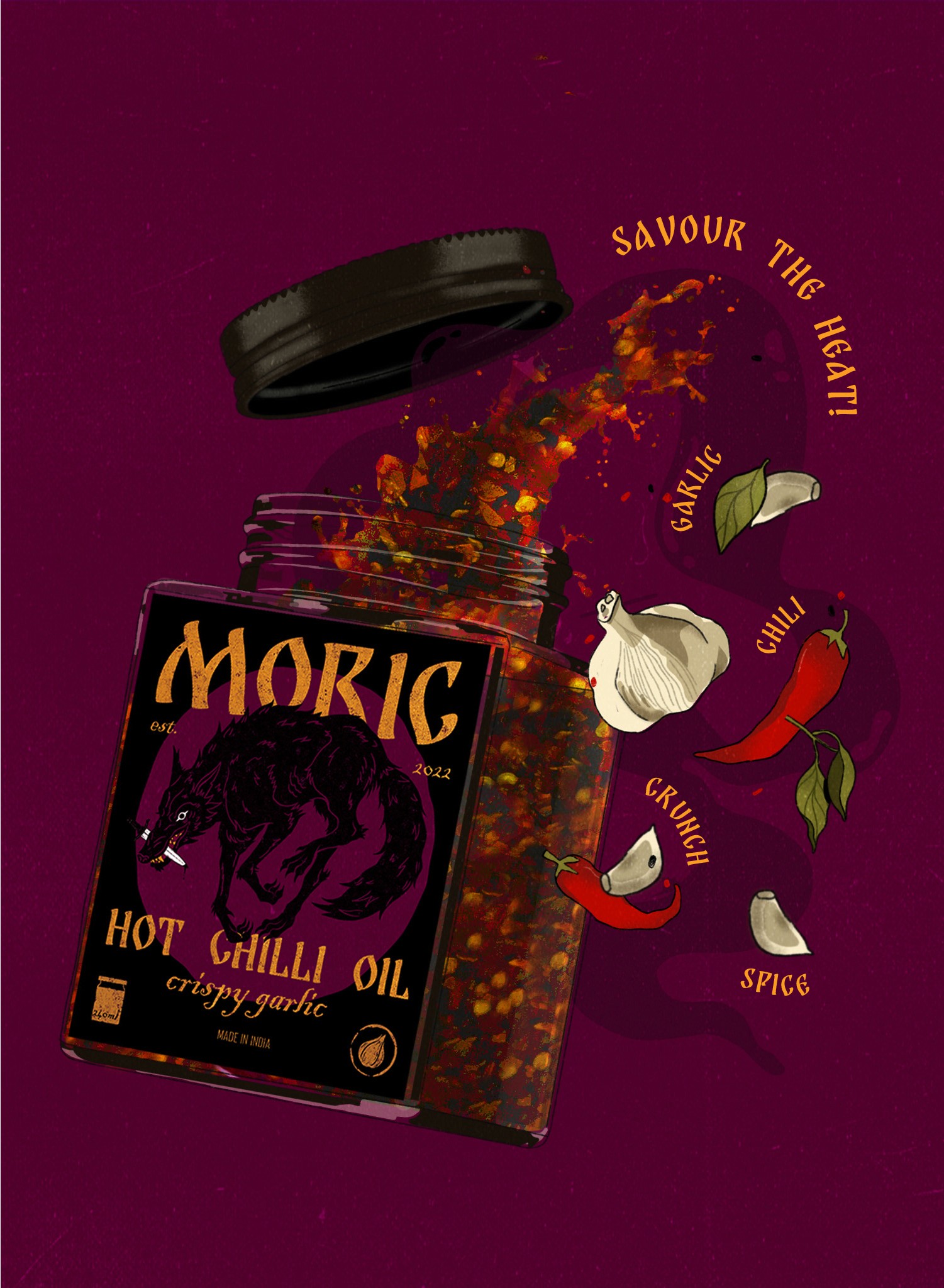 a red and blue abstract painting