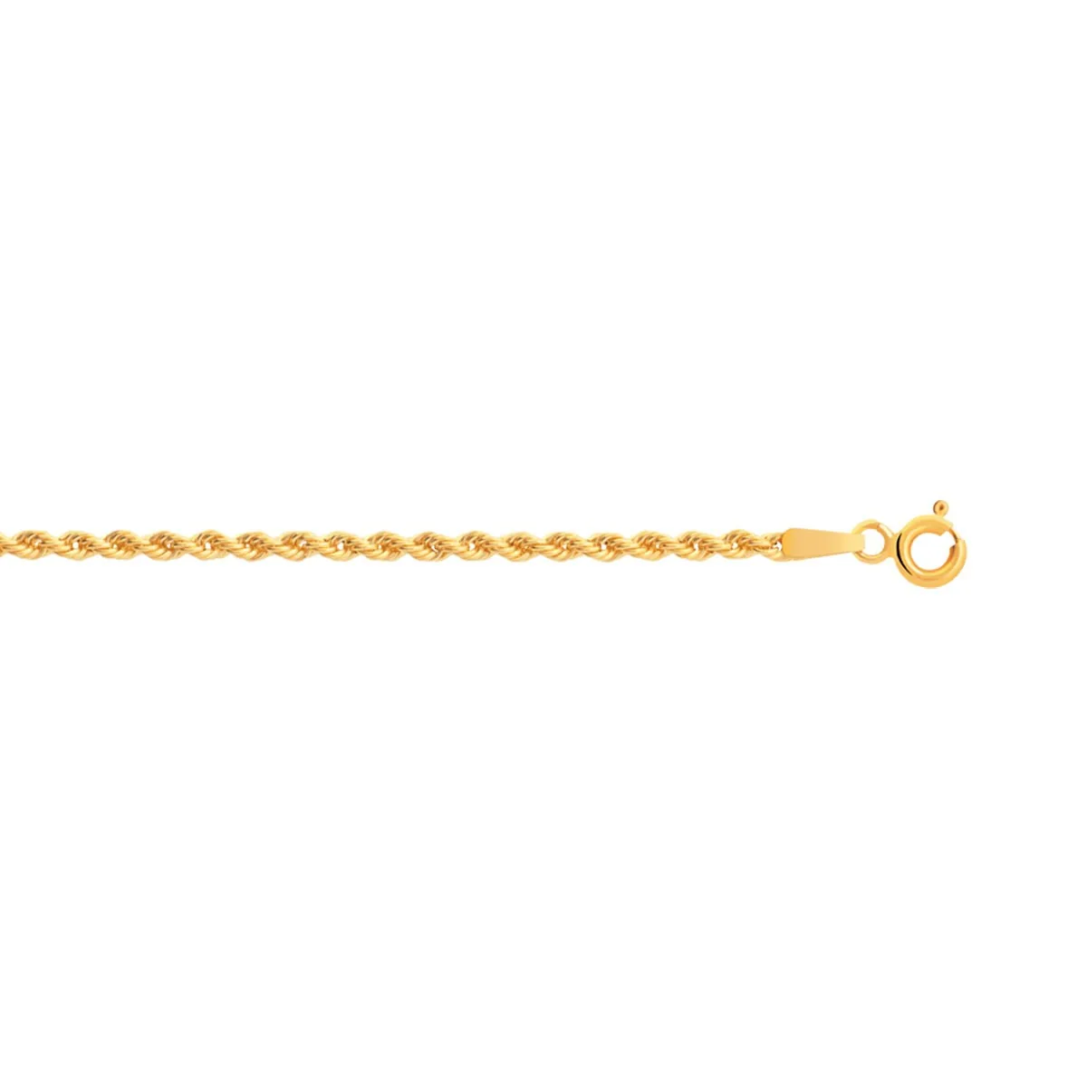 Chaîne maille torsade en or jaune 750