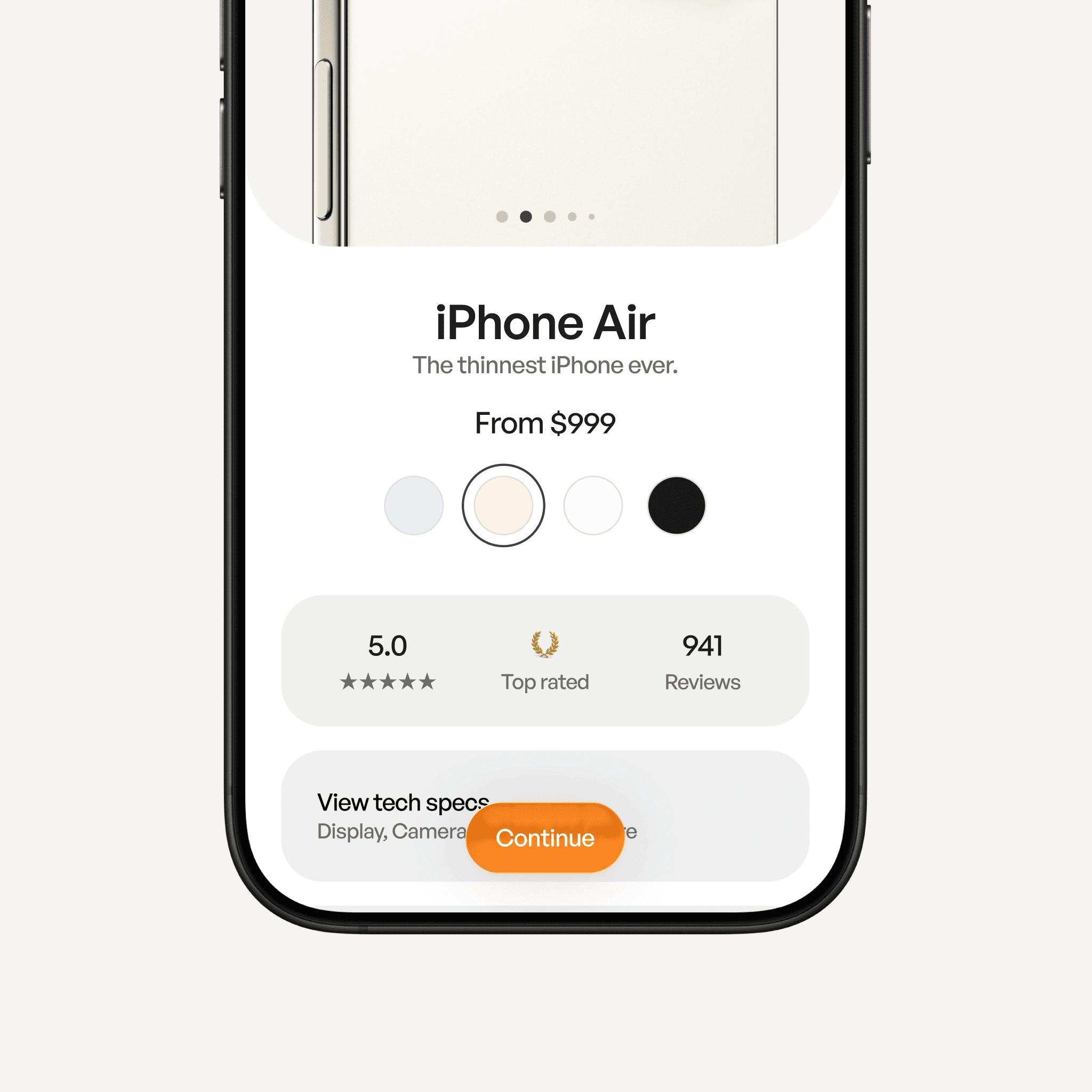 Ecommerce product detail ui