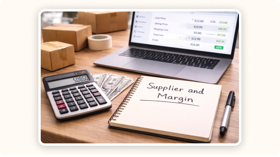 The word “supplier and margin”