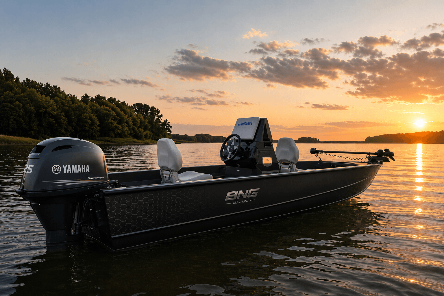 BNG Marine aluminum fishing boat