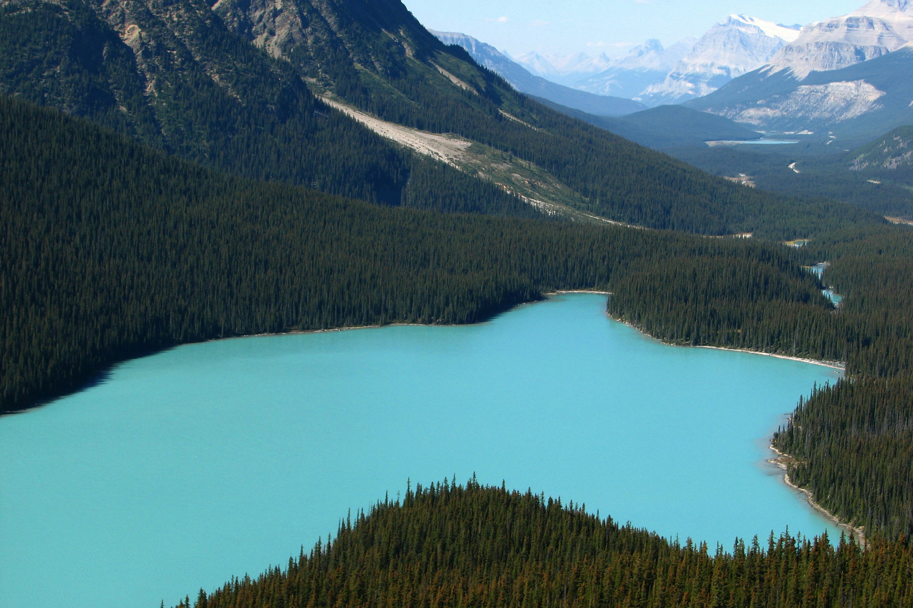a large body of water surrounded by mountains