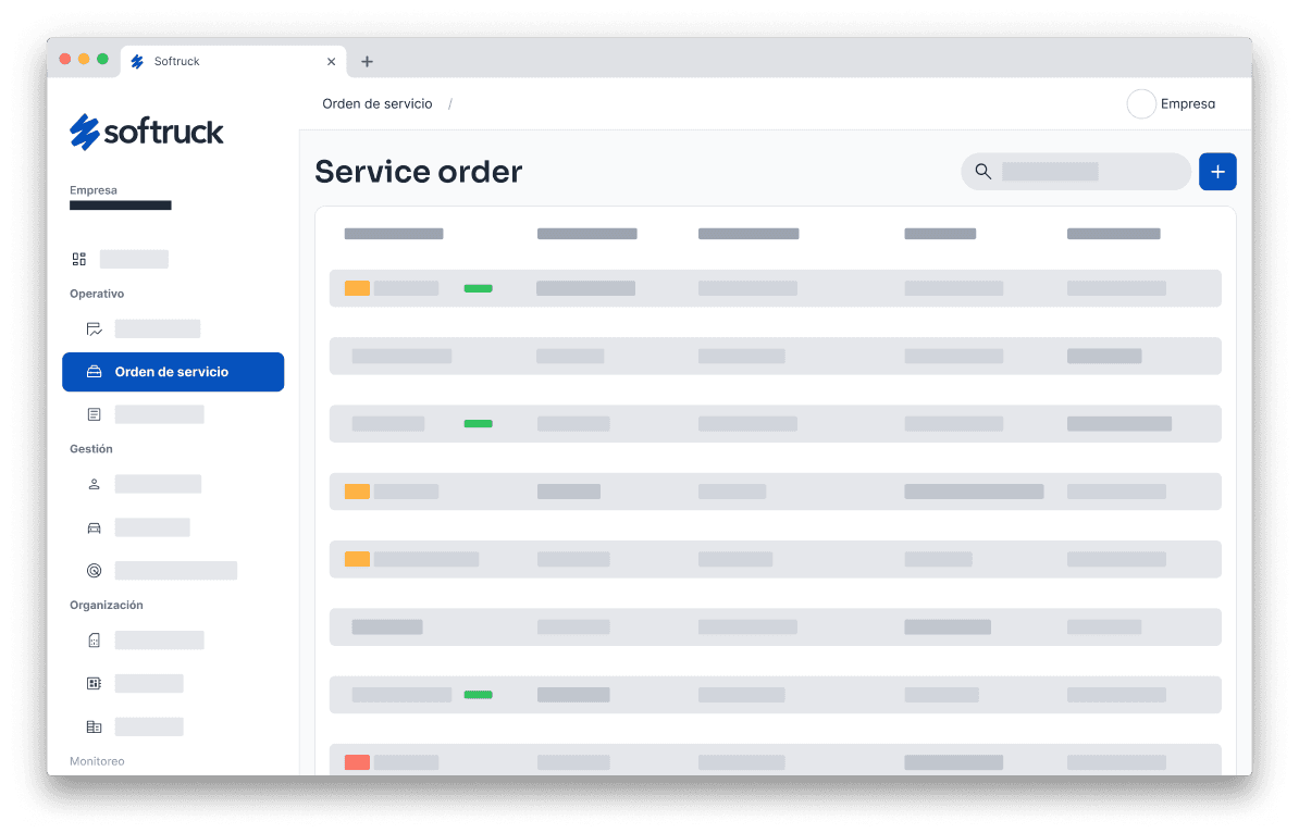 New work order On-line integrated with Softruck