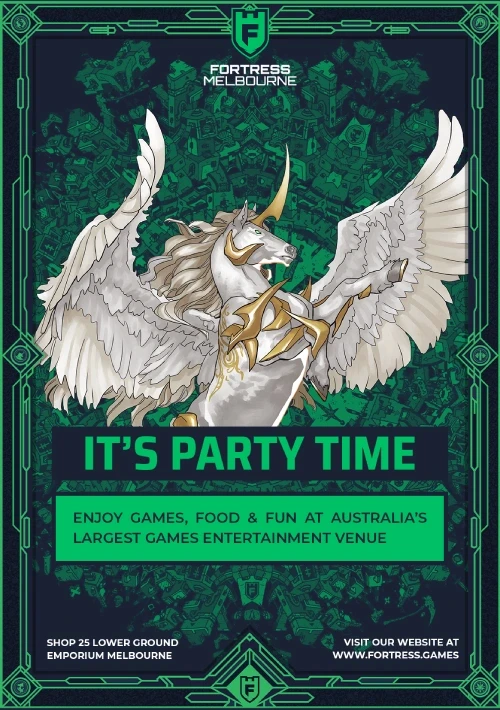 Tormance themed party invitation