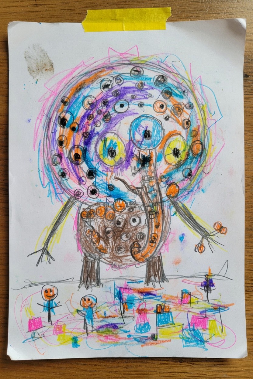 Looky original drawing by a child