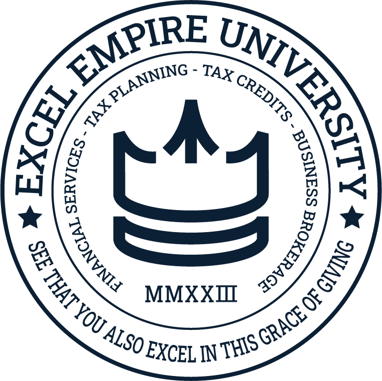 Excel Empire University seal for the Certified Tax and Business Advisor program