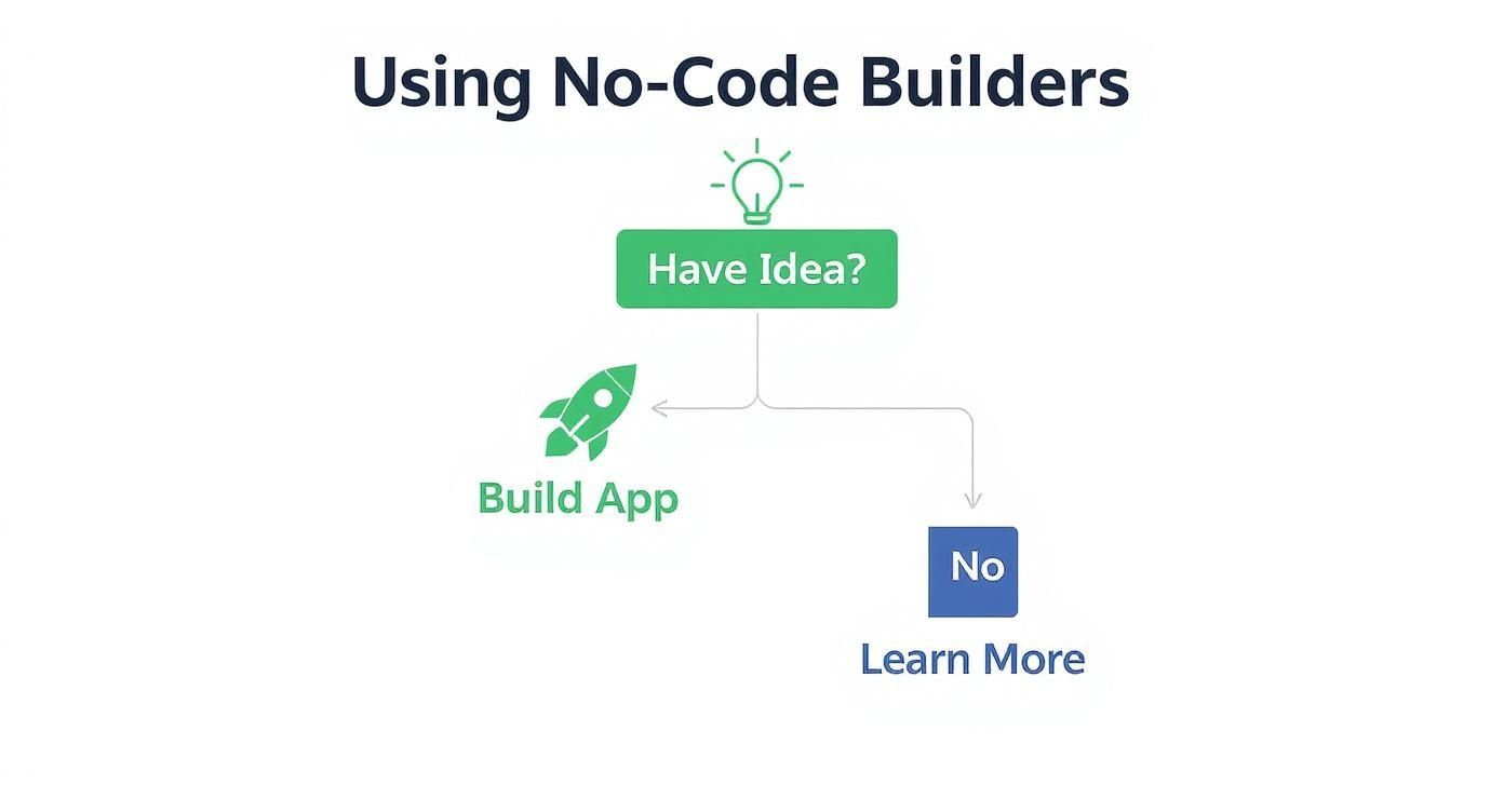 Infographic about app builder no code
