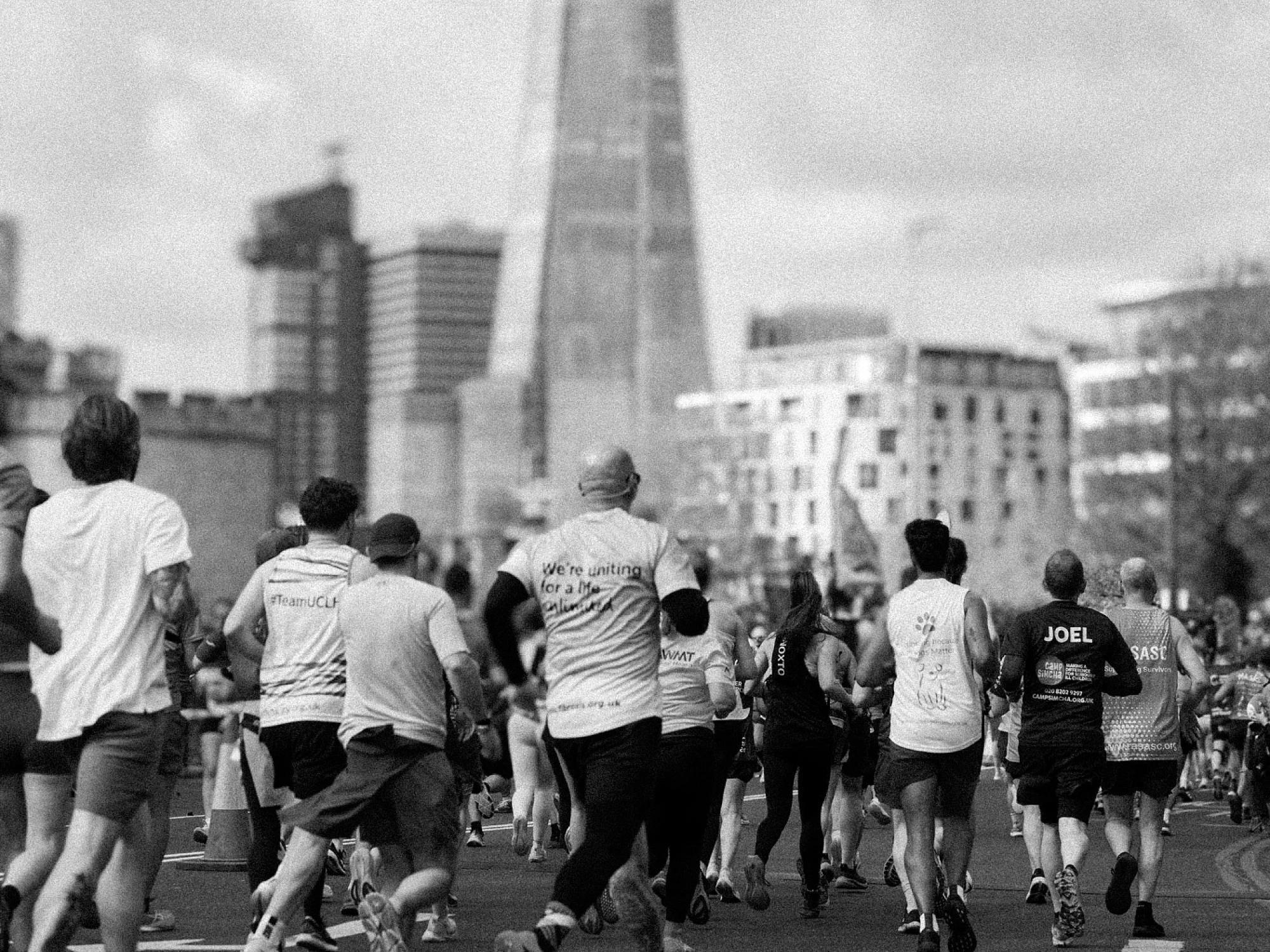 Runners taking part in prostate cancer uk london landmark event Cogworks Sector Charities not-for-profit and third sector