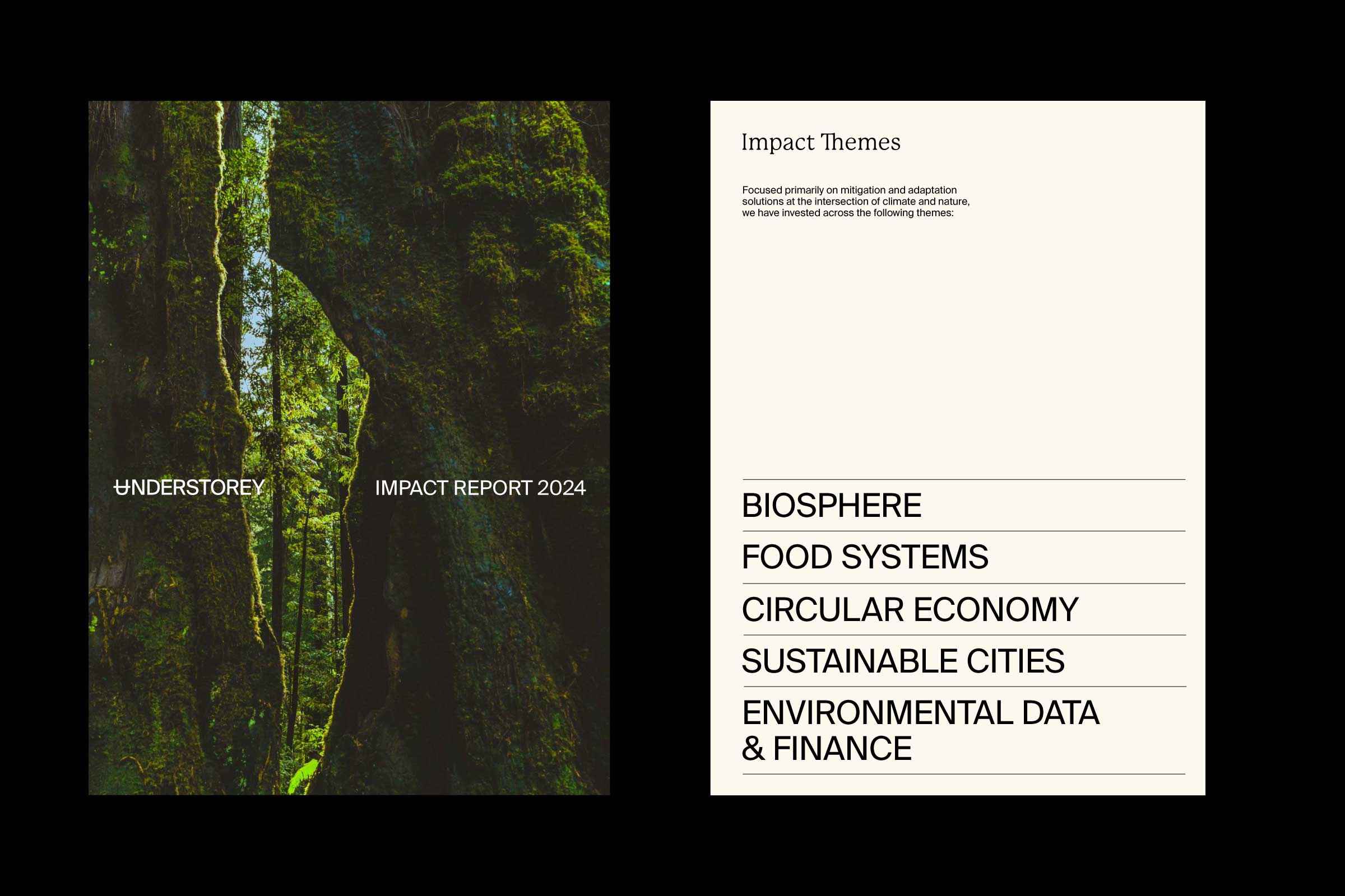 Spread from the Understorey impact report.