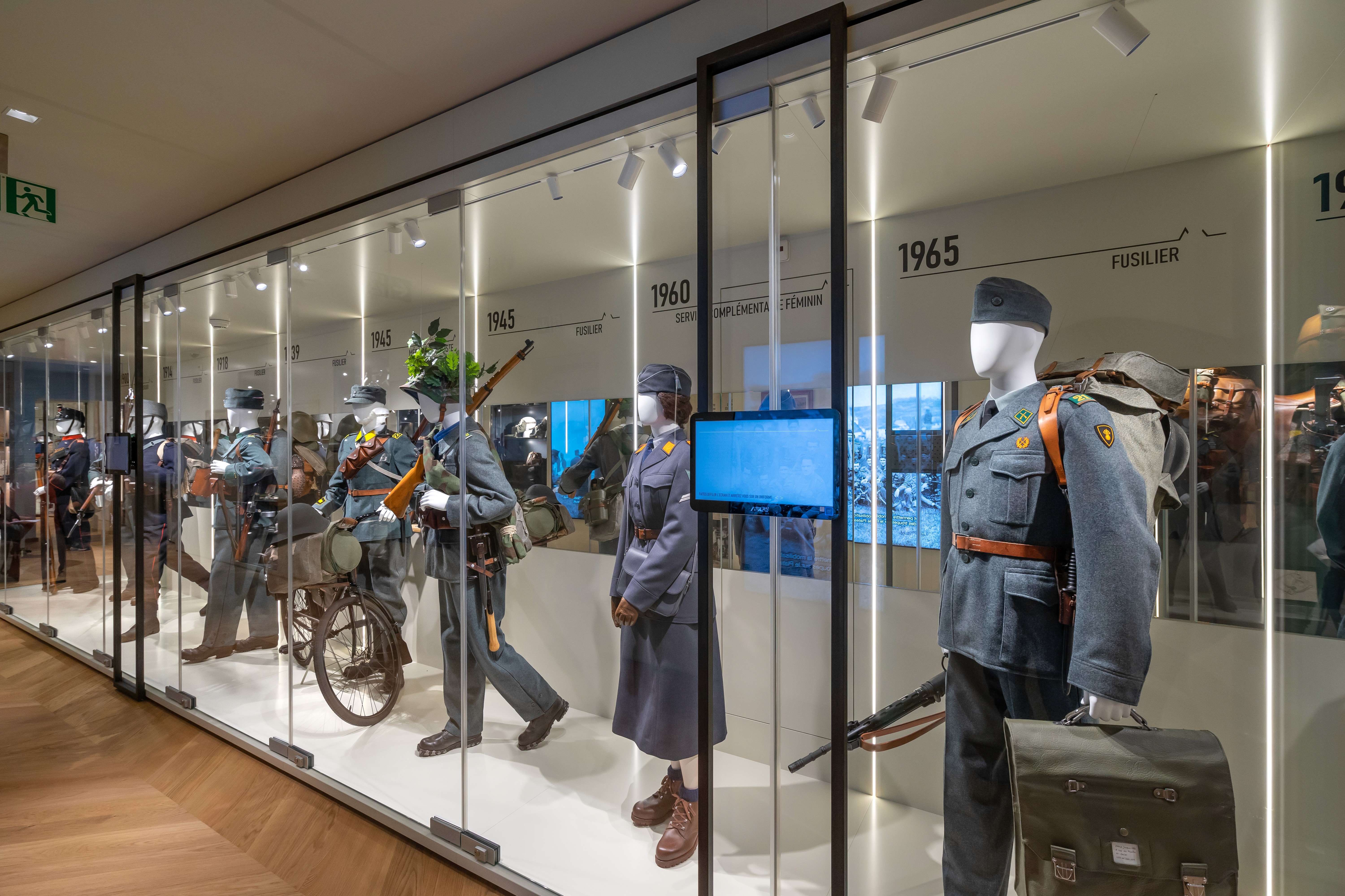 Suits museum creative costume   in an exhibition design concept of a museum retail for Switzerland 