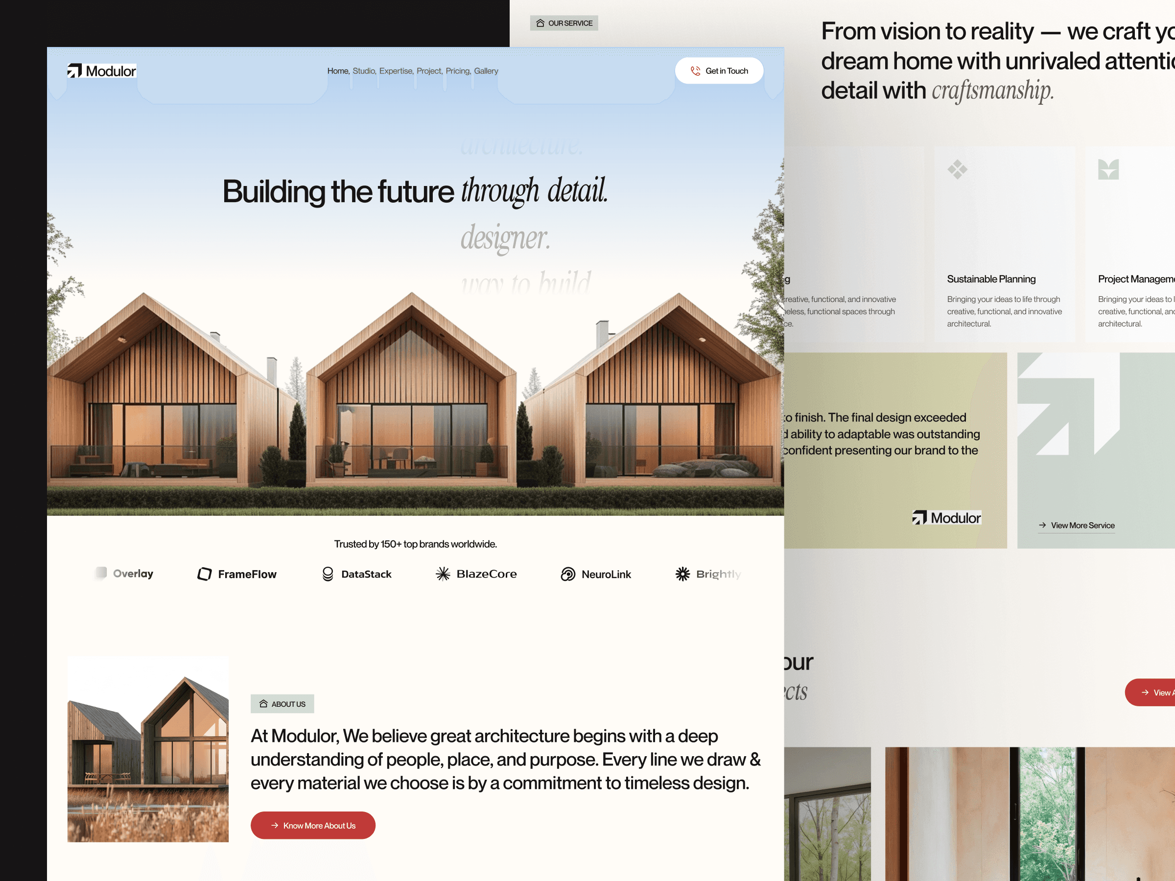 webflow architect template