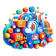 Uma visão abstrata da mídia digital