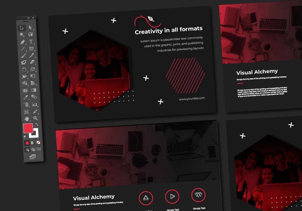 Graphic design work progress by Sonja Sepa