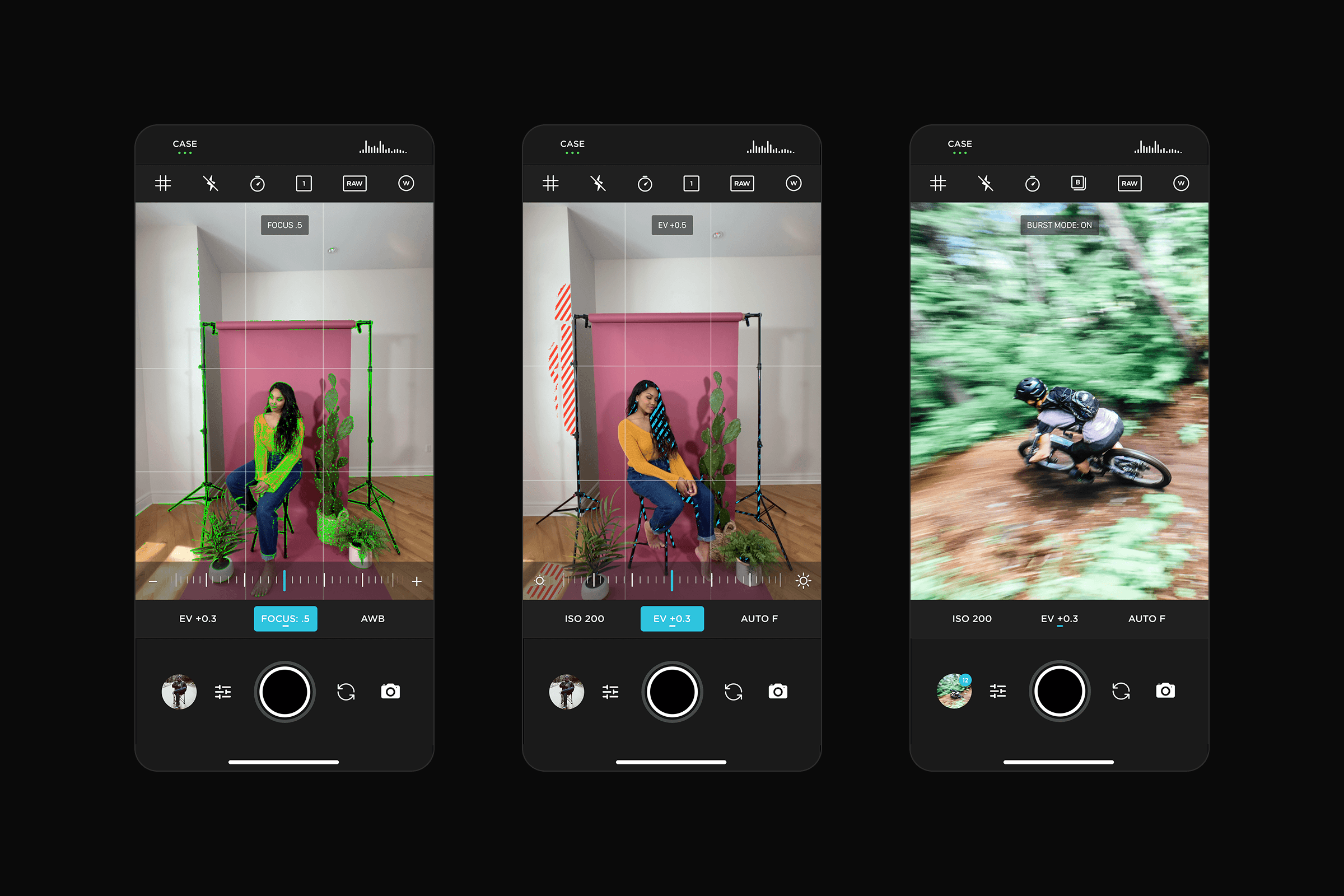 Assist features and burst