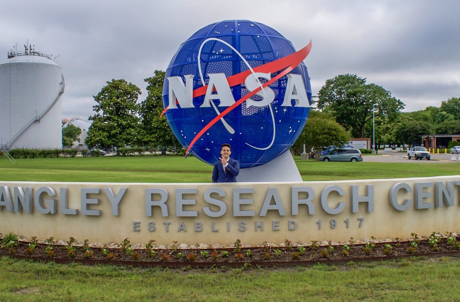a person standing in front of a building