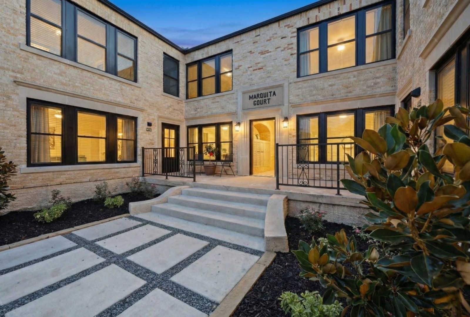 A man admiring his investment in real estate.