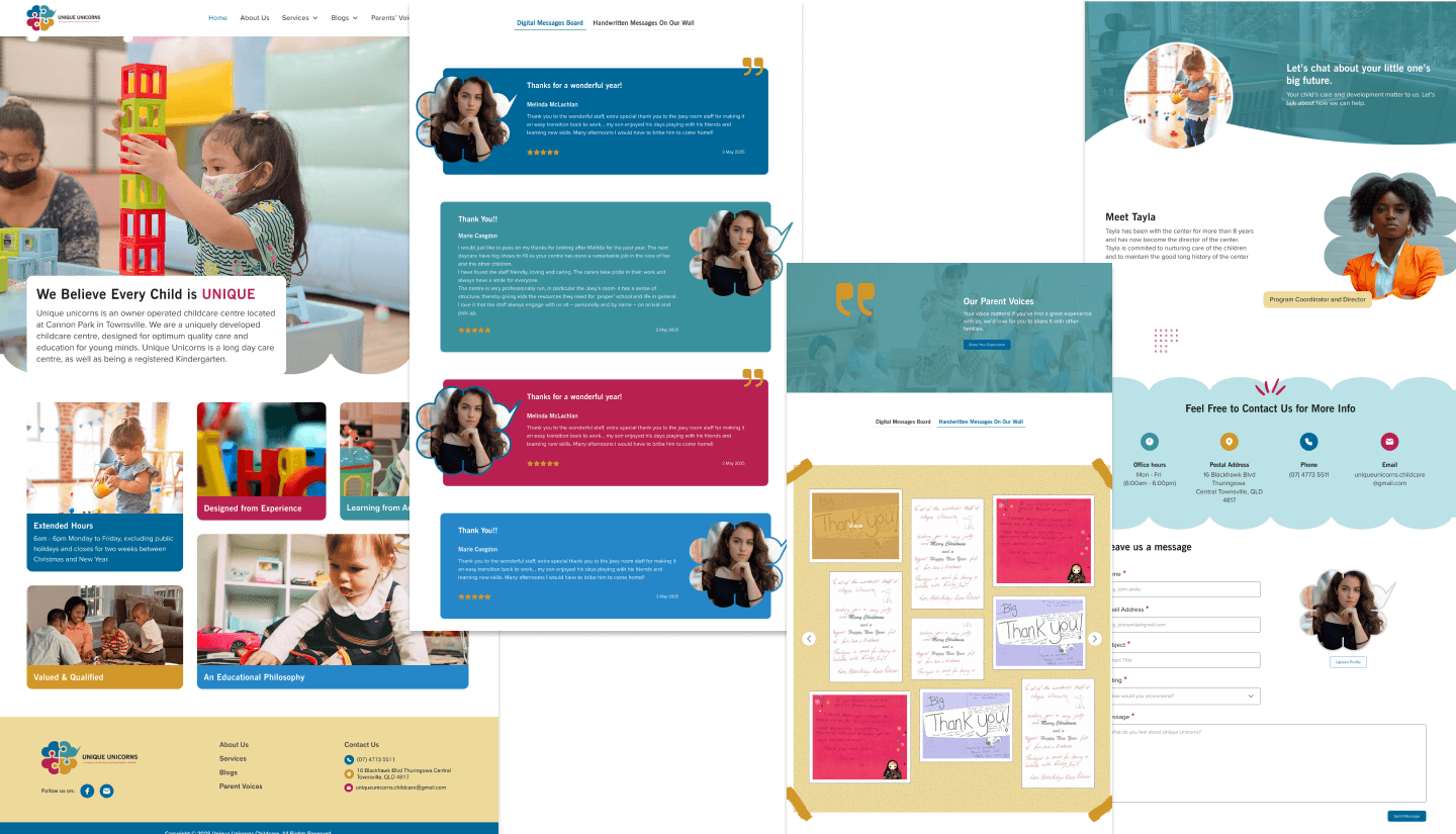 Landing Page along with visual refresh of testimonials and about page