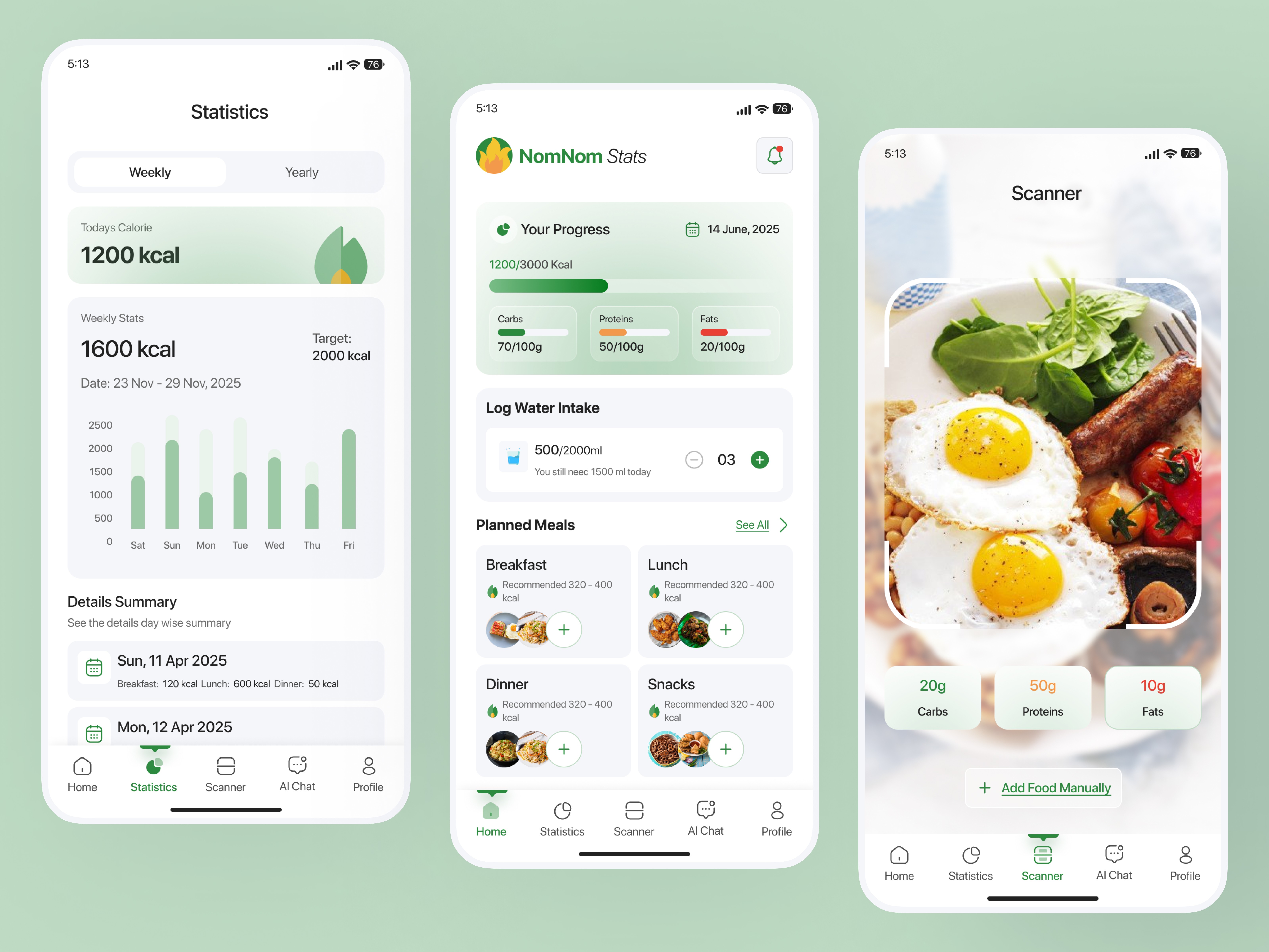 Home_Statistics_Food scan 