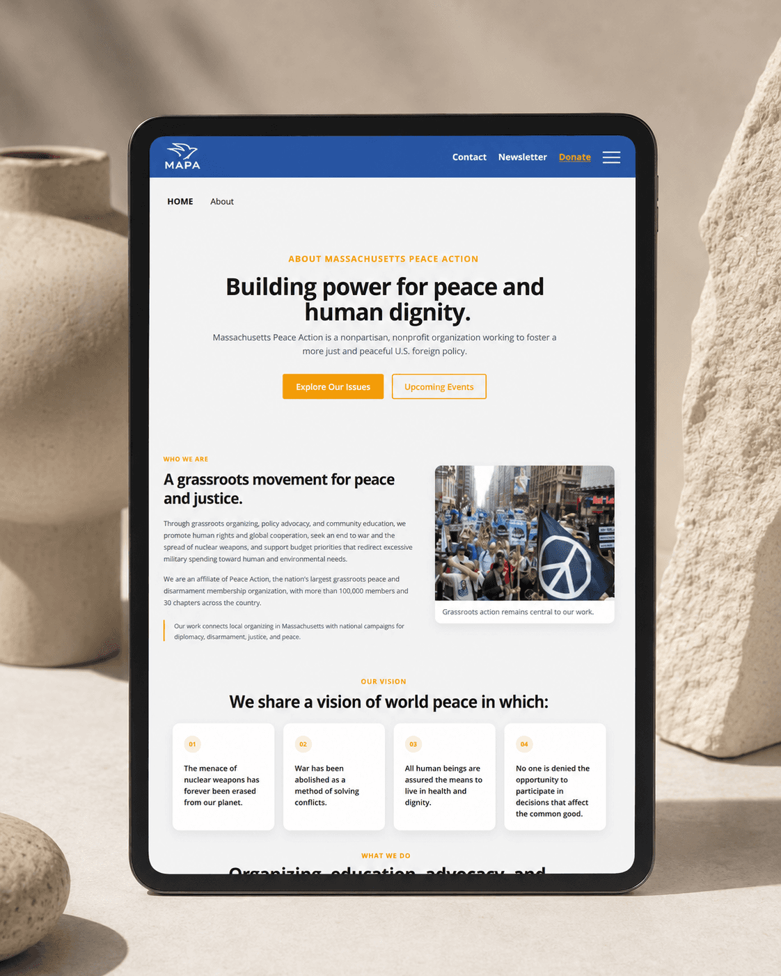 T&T Foods responsive website design mockup.