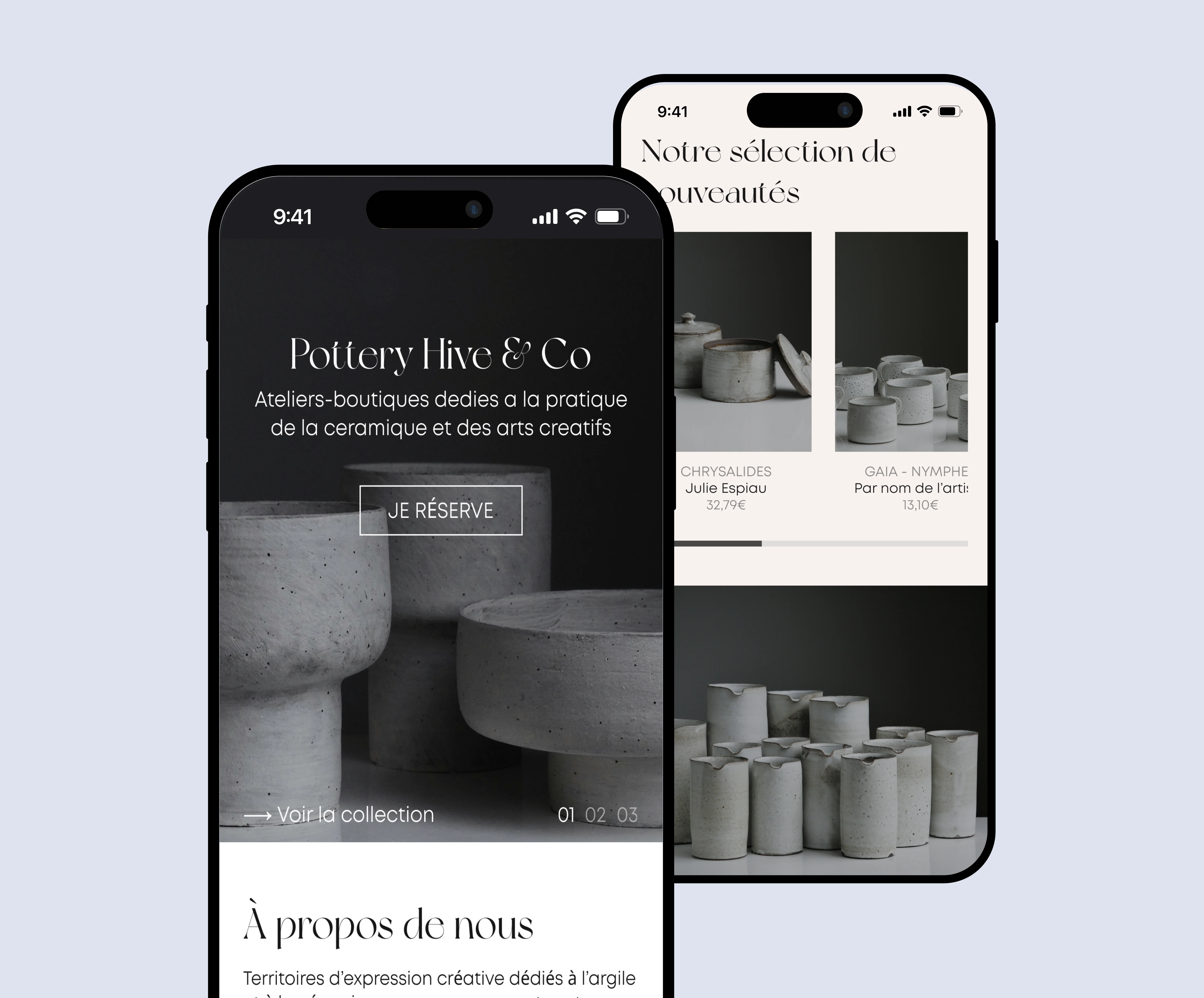 Visuels Mobile des interfaces