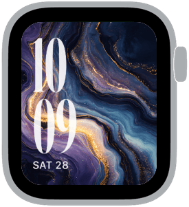chromatic drift Apple Watch face preview 2 featuring abstract, gradient, and modern.
