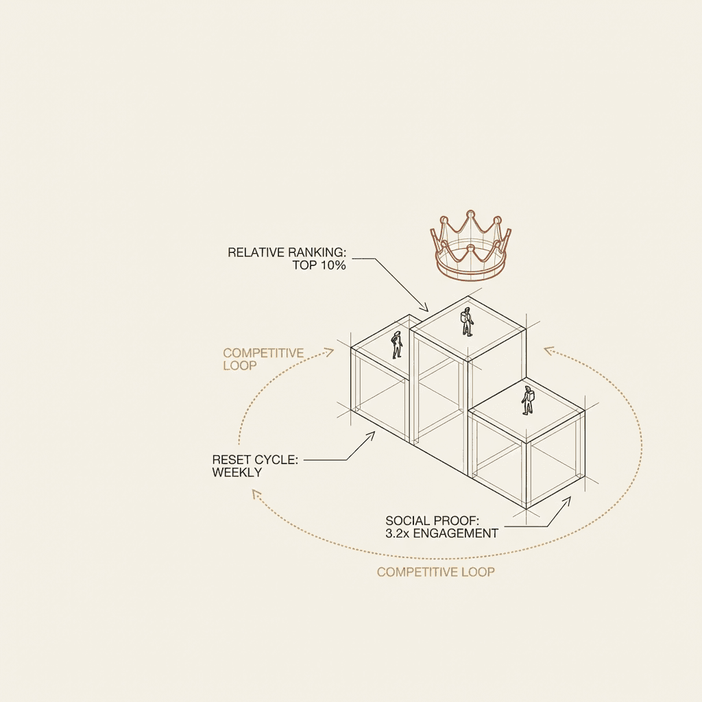 Ancient arena carved into a mountainside with tiered stone platforms glowing with crystals