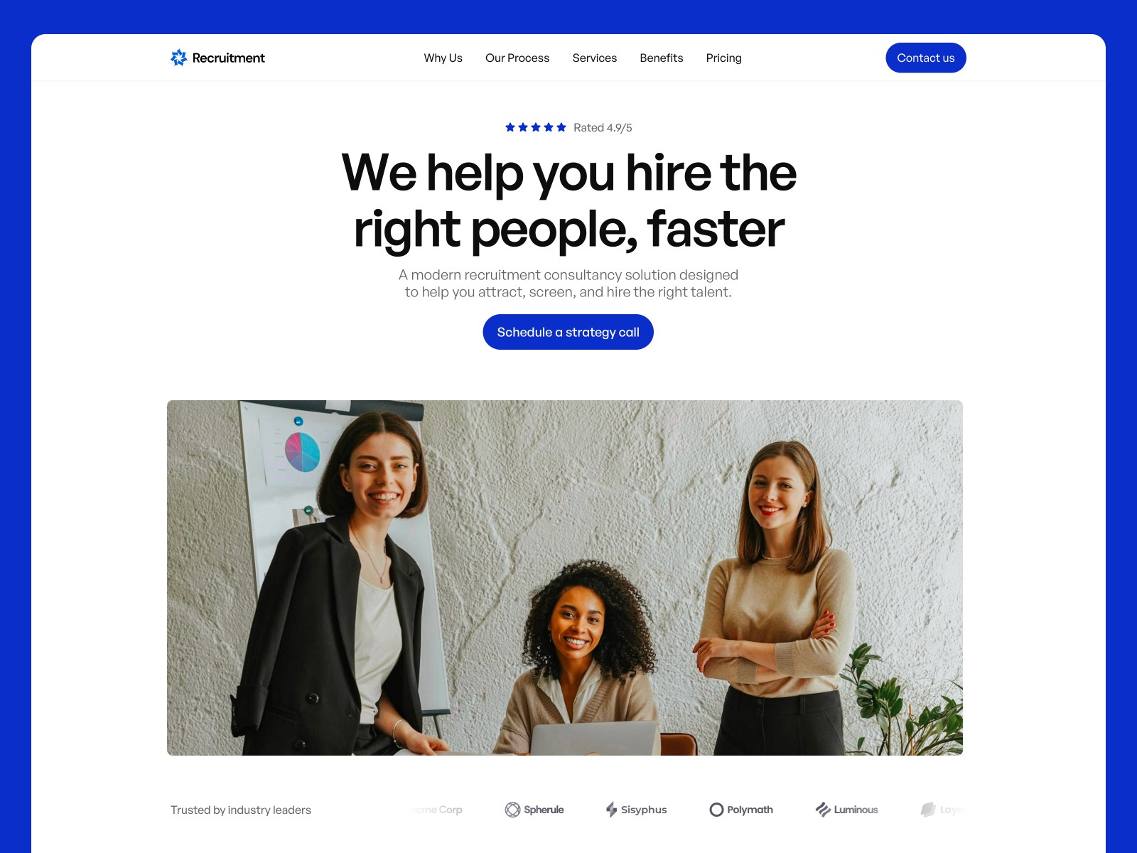Recruitment — 极简专业企业服务官网设计灵感