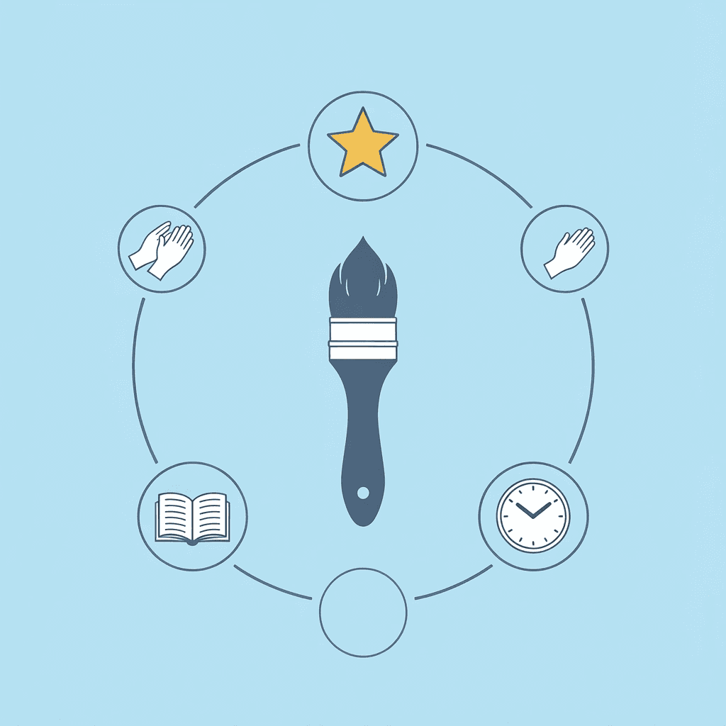 Fall crafts connected to fine motor development, creative problem-solving, hands-on learning, and developmental growth