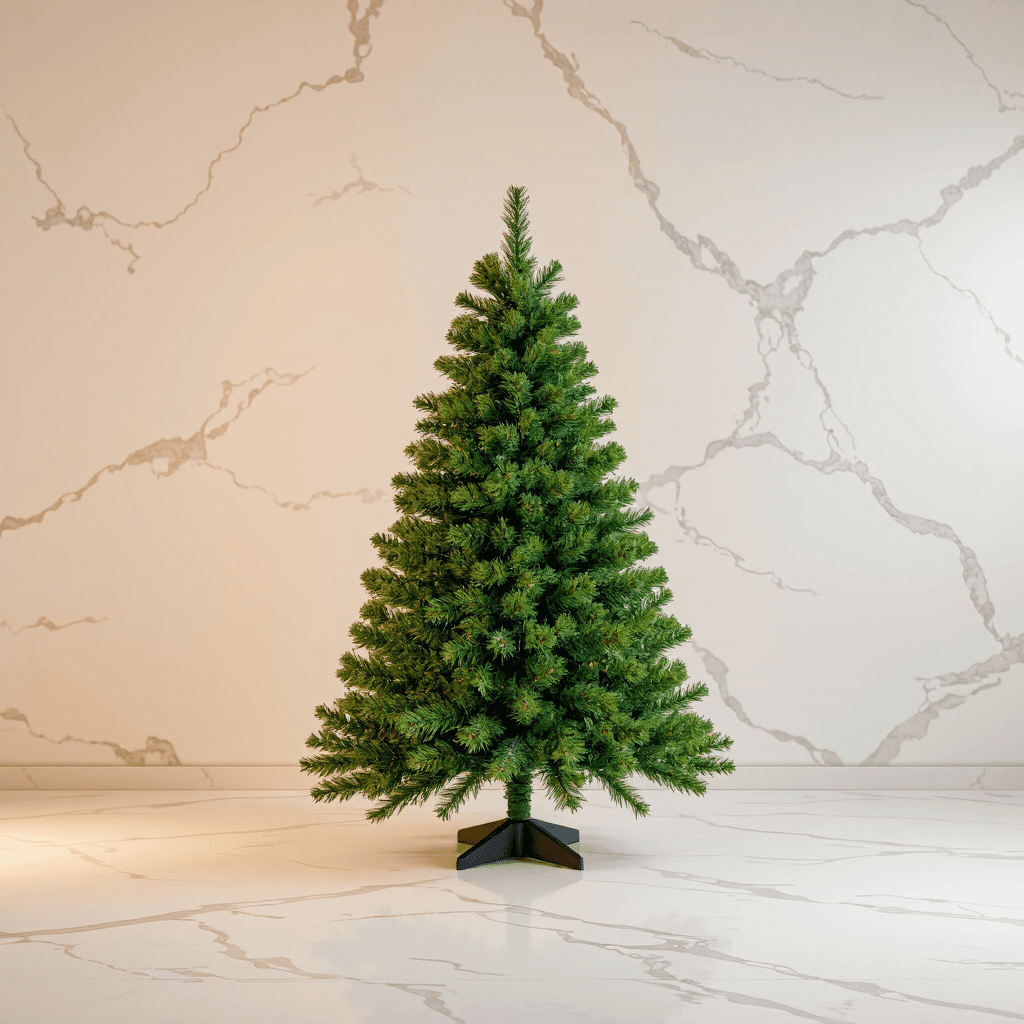 product photography of artificial Christmas tree for decoration