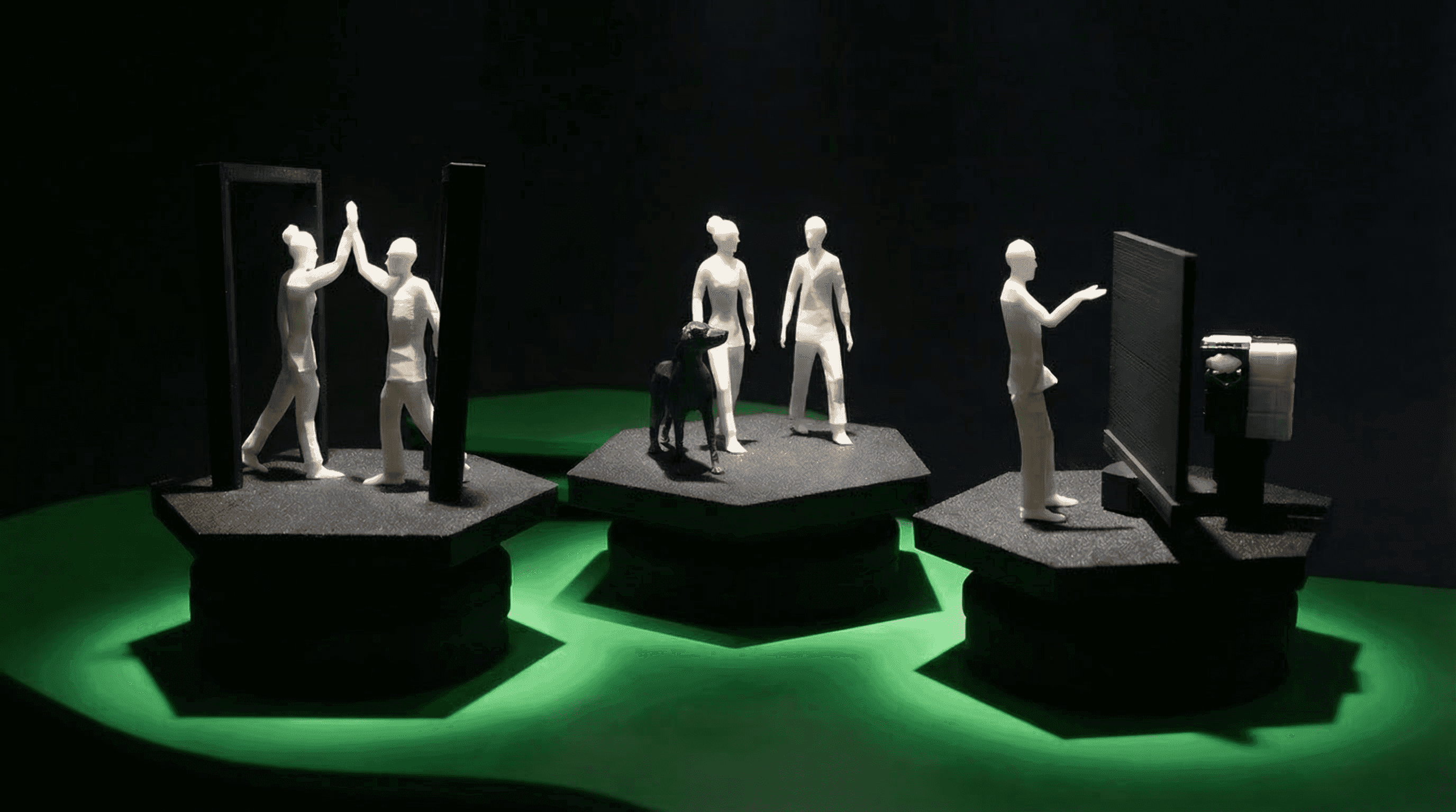 Projektbild: Messeauftritt 3D-Figuren für BCG Platinion