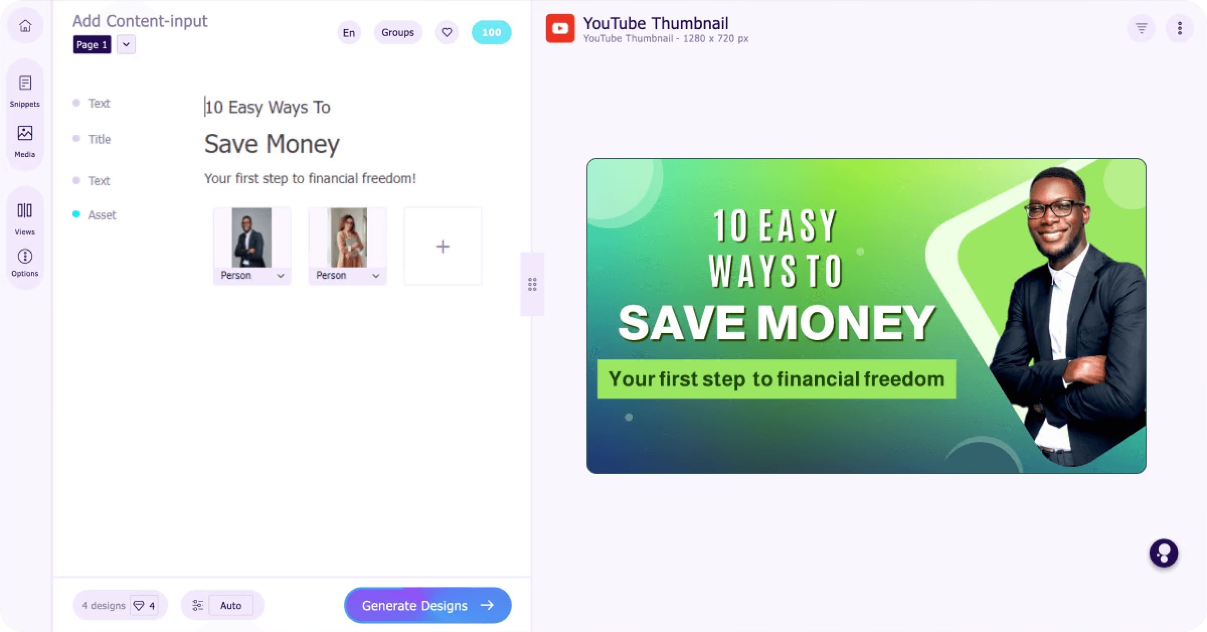 Sivi YouTube Thumbnail Generator