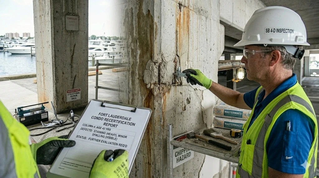 40-year recertification repairs Fort Lauderdale Broward County Planet Construction