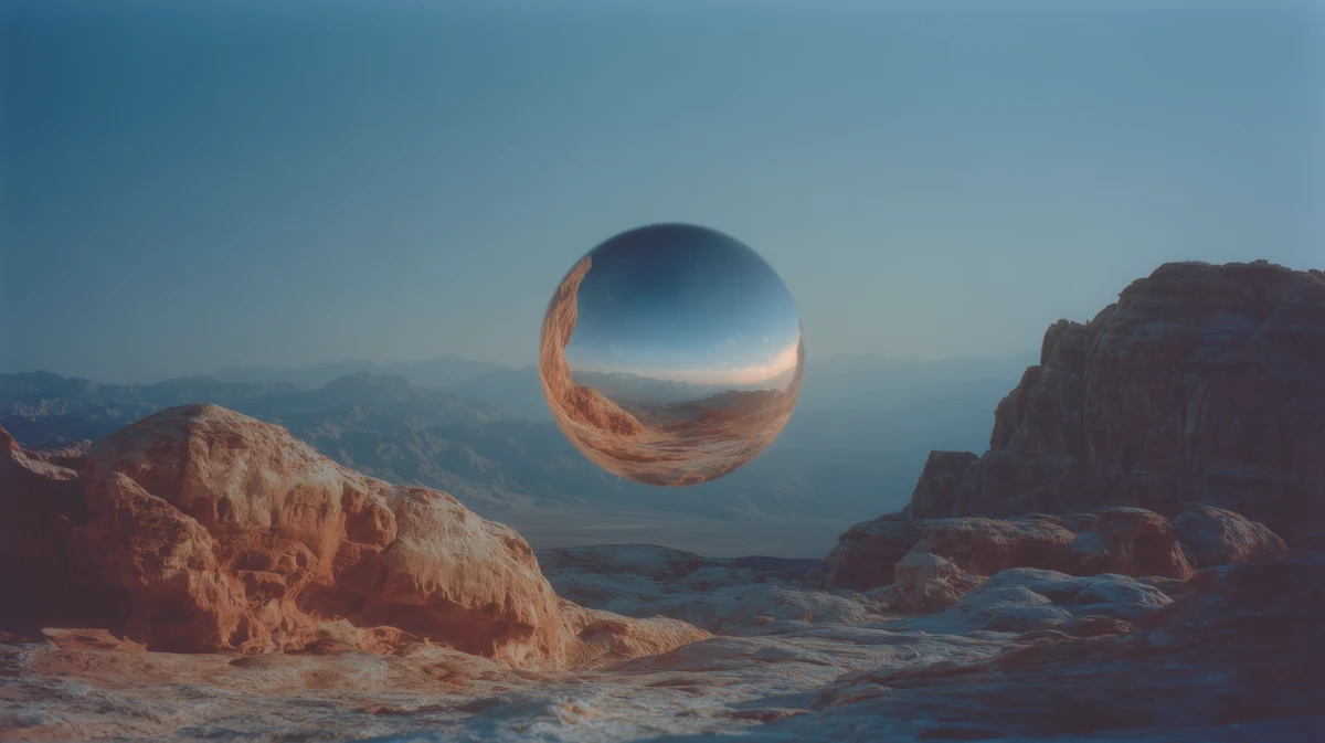 Surreal Desert Sphere
