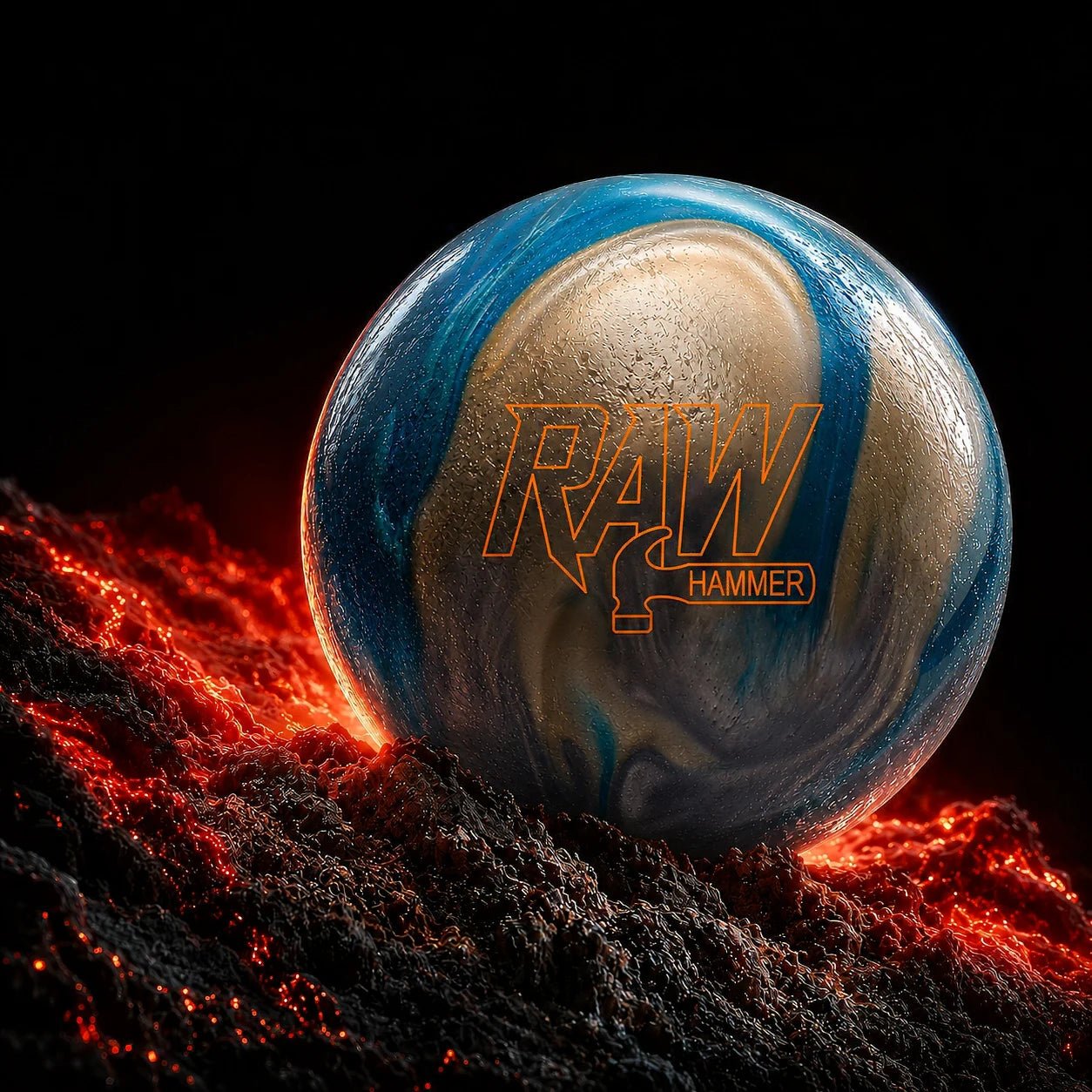 Boule RAW BLUE/SILVER/WHITE HAMMER | Bowling Stars - Bowling