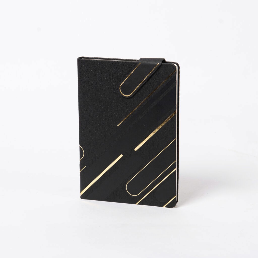 A5 hardcover journal with magnetic flap custom branded