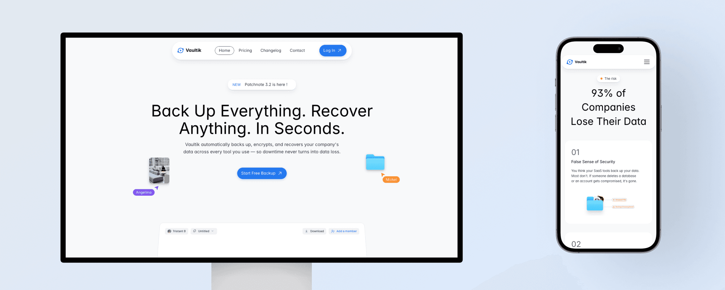 Représentation su site web de Yalgo sur téléphone et ordinateur