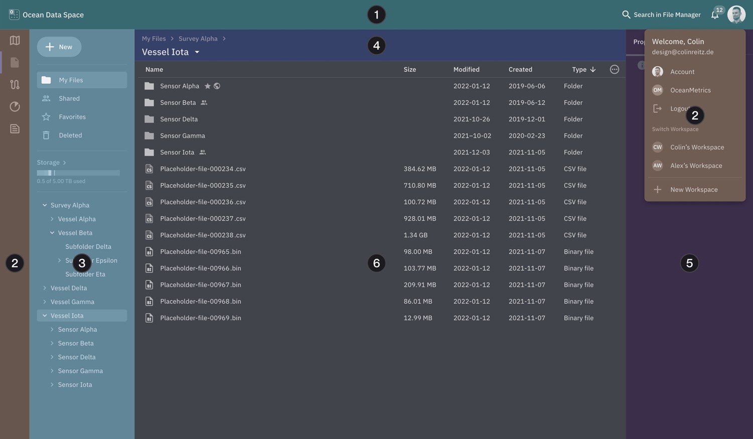 UI Design of a modular and flexible UI frame